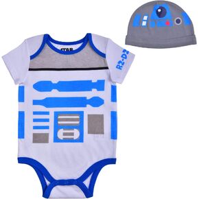 STAR WARS Boys’ Roleplay Short Sleeve Bodysuit for Newborn and Infant – White or Brown or Black in Kuwait