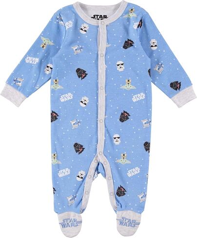 STAR WARS The Mandalorian Baby Boys Footie Pajamas Romper Featuring Baby Yoda - Baby Pajamas - Baby Sleeper in Saudi Arabia