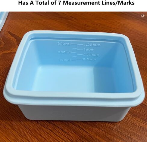 2.5 Cup Ice Cube Tray Silicone 20 Oz Air Tight Food Storage Containers with Lids Airtight Stackable Microwave Safe Meal Prep Container Bento Lunch Box for Kids Lunch Box Soup Cubes Freezer Containers in Saudi Arabia