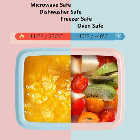 2.5 Cup Ice Cube Tray Silicone 20 Oz Air Tight Food Storage Containers with Lids Airtight Stackable Microwave Safe Meal Prep Container Bento Lunch Box for Kids Lunch Box Soup Cubes Freezer Containers in Saudi Arabia