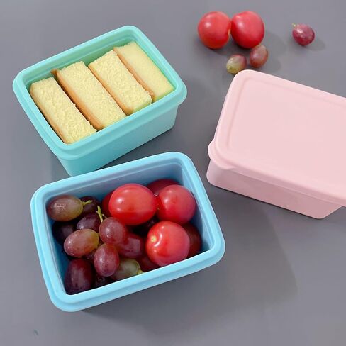 2.5 Cup Ice Cube Tray Silicone 20 Oz Air Tight Food Storage Containers with Lids Airtight Stackable Microwave Safe Meal Prep Container Bento Lunch Box for Kids Lunch Box Soup Cubes Freezer Containers in Saudi Arabia