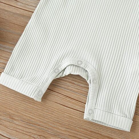 Bafeicao Baby Boy Girl 2/3 Pack Solid Romper Ribbed Short/Long Sleeve | Bodysuit Jumpsuit Infant Knitted Outfits Clothes in Saudi Arabia