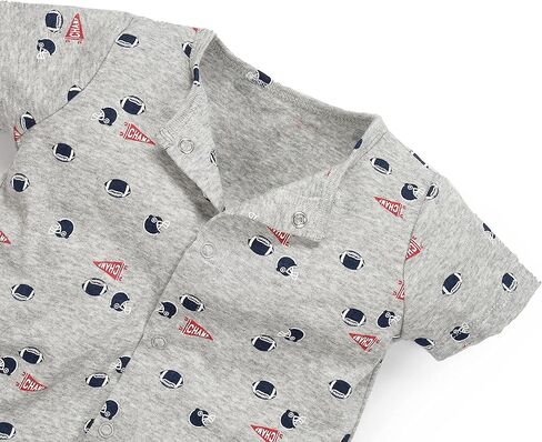 ثوب قصير الأكمام للأطفال الرضع من Minicoco للأولاد والبنات، قطعة واحدة من بذلة الصيف القطنية للأطفال الصغار in Kuwait