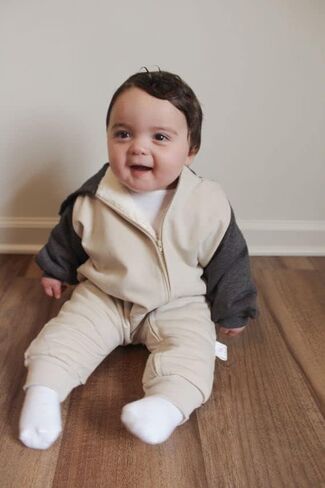 ملابس Doisbetthsay لحديثي الولادة من الأولاد والبنات، رومبير بقلنسوة وأكمام طويلة وسحاب، بدلة قطعة واحدة لطيفة in Kuwait