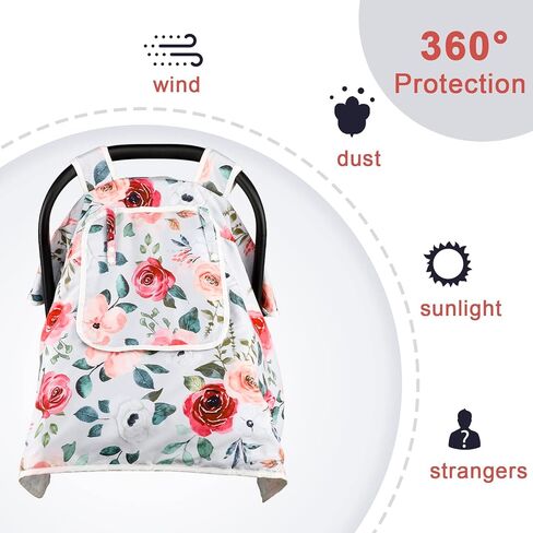 أغطية مقاعد السيارة الشتوية للأطفال، غطاء مقعد سيارة الطفل مع نافذة مفتوحة، غطاء مقعد السيارة الدافئ للرضع يحمي الطفل من الرياح والشمس والغريب وحيوانات الغابة in Kuwait