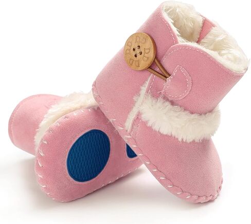 للجنسين الطفل الجوارب الوليد الطفل الفتيات الأحذية لينة وحيد المضادة للانزلاق حذاء طفل صغير الجوارب الرضع الشتاء الدافئة سرير الأحذية 0-18 أشهر in Kuwait