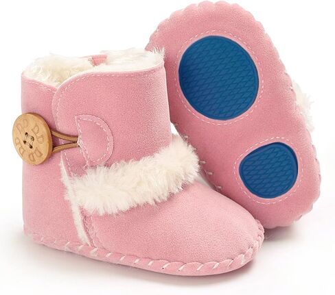 للجنسين الطفل الجوارب الوليد الطفل الفتيات الأحذية لينة وحيد المضادة للانزلاق حذاء طفل صغير الجوارب الرضع الشتاء الدافئة سرير الأحذية 0-18 أشهر in Kuwait