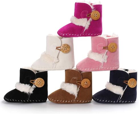 للجنسين الطفل الجوارب الوليد الطفل الفتيات الأحذية لينة وحيد المضادة للانزلاق حذاء طفل صغير الجوارب الرضع الشتاء الدافئة سرير الأحذية 0-18 أشهر in Kuwait