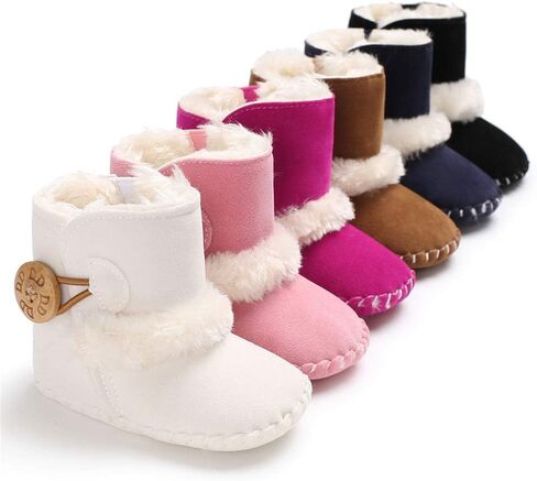 للجنسين الطفل الجوارب الوليد الطفل الفتيات الأحذية لينة وحيد المضادة للانزلاق حذاء طفل صغير الجوارب الرضع الشتاء الدافئة سرير الأحذية 0-18 أشهر in Kuwait