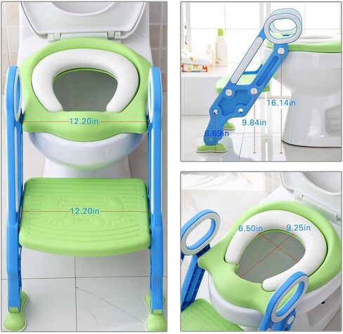 Potty Training Seat for Boys and Girls with Sturdy Non-Slip Step Stool Ladder Portable Toddler Potty Seat Perfect for Potty Training in Saudi Arabia