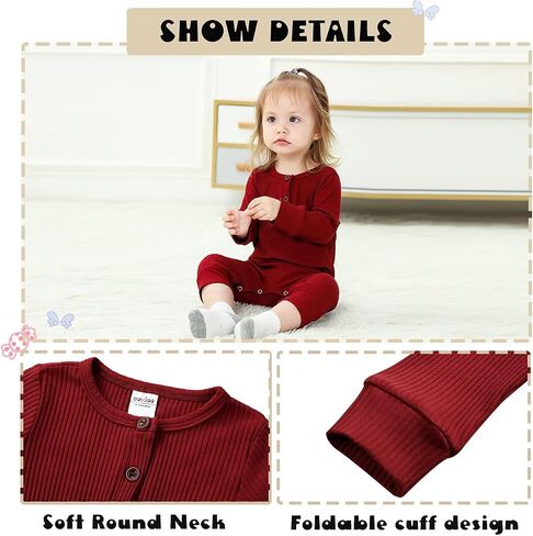 Newborn Baby Boy Girl One Piece Romper Jumpsuit Solid Ribbed Baby Boy Clothes Onesies Outfits in Saudi Arabia
