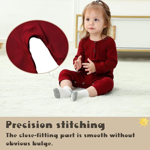 Newborn Baby Boy Girl One Piece Romper Jumpsuit Solid Ribbed Baby Boy Clothes Onesies Outfits in Saudi Arabia