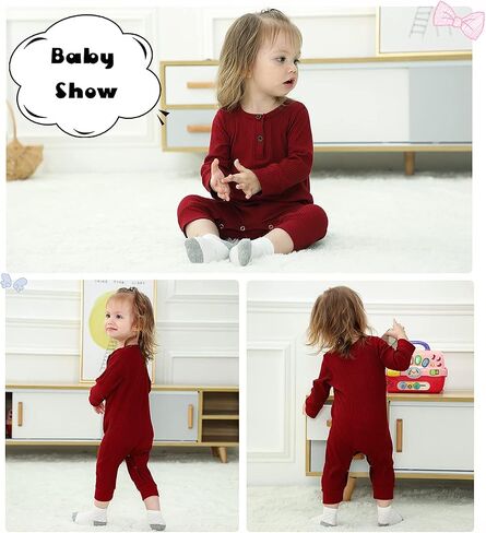 Newborn Baby Boy Girl One Piece Romper Jumpsuit Solid Ribbed Baby Boy Clothes Onesies Outfits in Saudi Arabia
