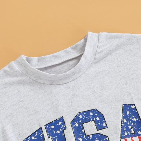 Ayalinggo 4th of July Baby Outfit Boy Girl My First Fourth of July Bubble Romper Oversized Onesie Toddler USA Clothes in Saudi Arabia