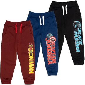 Marvel Avengers Fleece 3 Pack Jogger Pants Toddler to Big Kid Spider-Man Venom Iron Man Thor in Kuwait