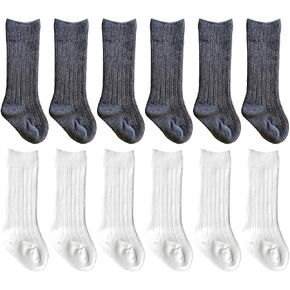 QandSweat Unisex-Baby Knee High Socks Seamless Toddler Boy Girls Cotton Uniform Stockings in Saudi Arabia
