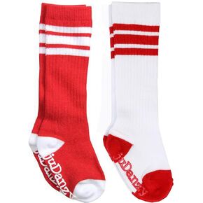 juDanzy Knee High Team Color Tube Socks for Toddler and Youth Boys and Girls (2 Pack) in Saudi Arabia