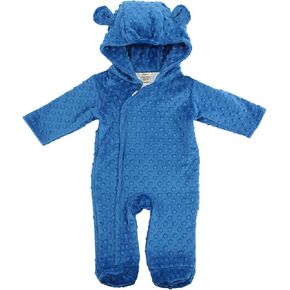 My Blankee Hooded Footie Romper Minky Dot with Ears, Blue, 18-24 Months in Kuwait