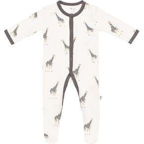 KYTE BABY Soft Bamboo Rayon Footies, Snap Closure, 0-24 Months, Solid Colors
