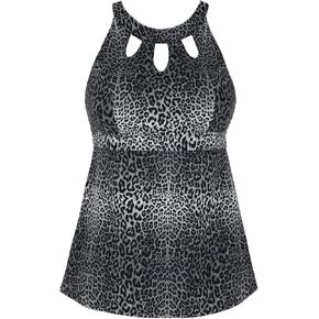 Septangle Women's Halter High Neck Tankini Top Key Hole Bathing Suit in Saudi Arabia