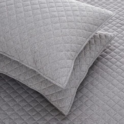 Amazon Basics Cotton Jersey 3-Piece Bed Sheet Set, Twin, Dark Gray, Solid in Kuwait