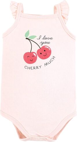 Hudson Baby Unisex Baby Cotton Sleeveless Bodysuits, Fruit Salad, 6-9 Months in Saudi Arabia