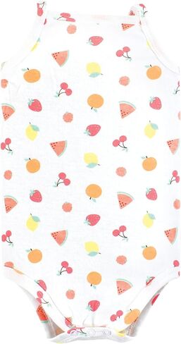 Hudson Baby Unisex Baby Cotton Sleeveless Bodysuits, Fruit Salad, 6-9 Months in Saudi Arabia
