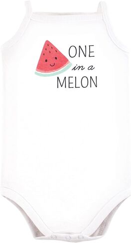 Hudson Baby Unisex Baby Cotton Sleeveless Bodysuits, Fruit Salad, 6-9 Months in Saudi Arabia