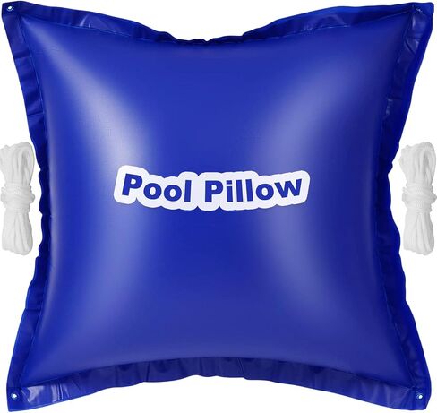 Pool Pillows for Above Ground Pools 4'X 4', 0.4mm Ultra Thick Pool Pillows for Winter, Cold-Resistant Air Pillow for Above Ground Pool, Durable PVC Pool Pillow for Winterizing, Rope Included in Saudi Arabia
