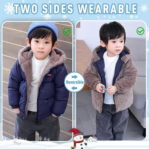 Infant Baby Winter Coat Bear Hooded Jacket Warm Fleece Snowsuit Windproof Outerwear for Toddler Boy Girl 9M-4T in Saudi Arabia