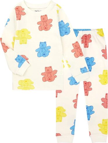 مجموعات ملابس Mollimelli friends 2T~15Y كم طويل للأطفال الصغار الأطفال للفتيات للصبيان ملابس قطن 100% بنمط الحيوانات in Saudi Arabia