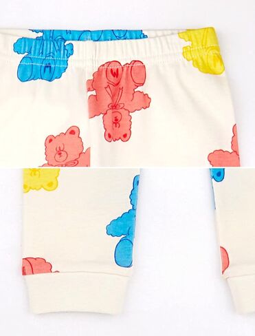 مجموعات ملابس Mollimelli friends 2T~15Y كم طويل للأطفال الصغار الأطفال للفتيات للصبيان ملابس قطن 100% بنمط الحيوانات in Saudi Arabia