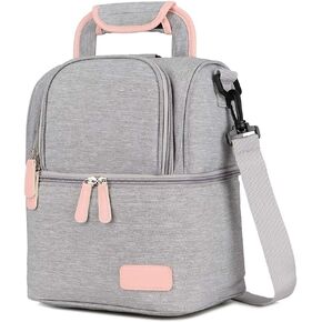 Meichoon Breast Milk Baby Bottle Cooler Bag/Waterproof Baby Milk Bag Freezer/Mommy Travel Backpack/Portable Thermal Insulated Lunch Box for Women Men Large Capacity Handbag