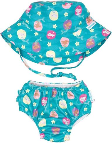 Bumkins Reusable Swim Diaper and Hat, UPF +50, Ahoy, 24 Months in Saudi Arabia