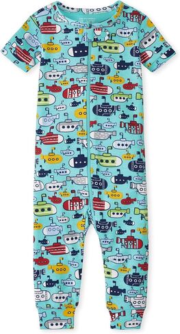 The Children's Place Baby Boys' and Toddler Snug Fit 100% Cotton Zip-Front One Piece Footed Pajama in Saudi Arabia