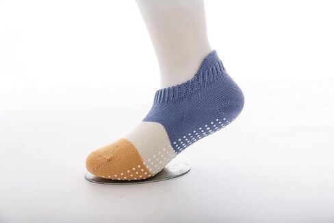 J Poqobog Baby Non-Slip Grip Ankle Socks for Infants Toddlers Boys Little Girls Children with Non Skid Soles in Kuwait