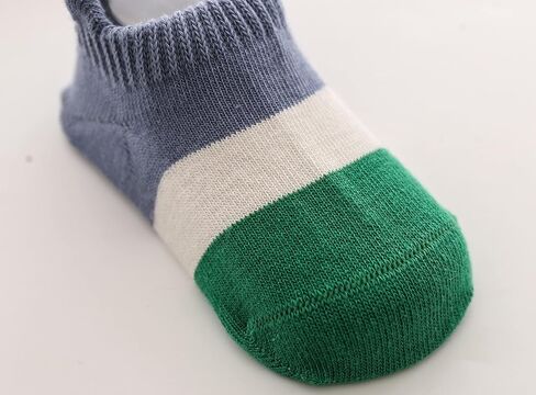 J Poqobog Baby Non-Slip Grip Ankle Socks for Infants Toddlers Boys Little Girls Children with Non Skid Soles in Kuwait