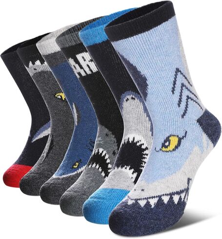 Kids Merino Wool Hiking Socks for Boys Girls Toddlers Thermal Winter Warm Thick Crew Boot Snowboarding Gift Socks in Saudi Arabia