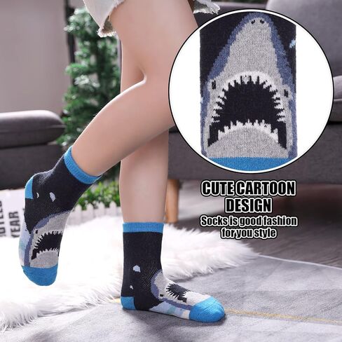 Kids Merino Wool Hiking Socks for Boys Girls Toddlers Thermal Winter Warm Thick Crew Boot Snowboarding Gift Socks in Saudi Arabia