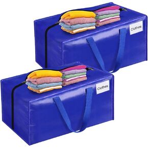 BlissTotes Moving Bags, Heavy Duty Moving Supplies & Storage Bags, Extra Large Packing Bags, Boxes with Tag Pockets, Collapsible Fold Flat Storage Totes, Alternative to Box and Bin, 125L, 4 Packs in Kuwait