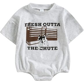 Baby Boy Girl Bubble Shirt Romper Outfit Short Sleeve Summer Bodysuit Top Newborn Oversized Crewneck Jumpsuit in Saudi Arabia