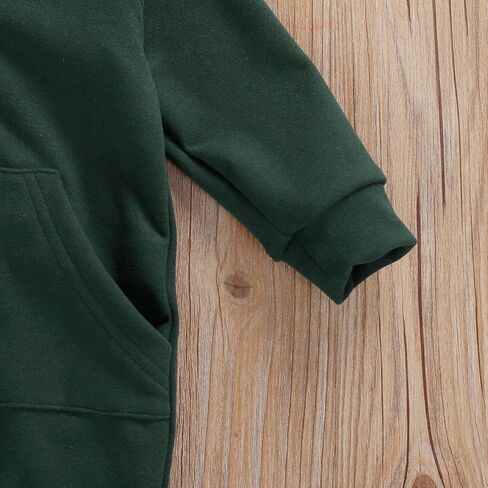 بذلة Seyurigaoka للأطفال الأولاد والبنات ذات قلنسوة وسحاب وأكمام طويلة من قطعة واحدة ملابس دافئة للجنسين in Kuwait