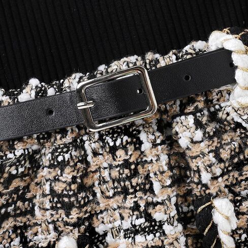 Baby Toddler Girl Outfits Fall Winter Clothes Turtleneck Knitted Cotton Long Sleeves Pullover Tops & Button Mini Skirts Set in Kuwait