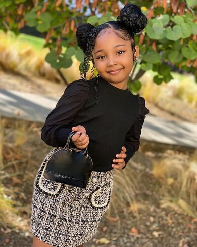 fhutpw Baby Toddler Girl Outfits Fall Winter Clothes Turtleneck Knitted Cotton Long Sleeves Tops & Button Mini Skirts Set in Saudi Arabia