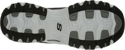 Skechers Sport Women's D'Lites Memory Foam Lace-up Sneaker,Me Time Black/White,7 W US in Saudi Arabia