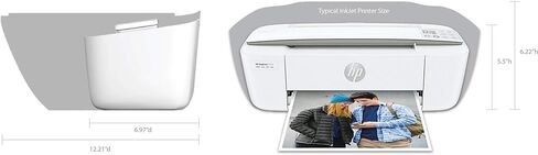 طابعة HP DeskJet 3752 اللاسلكية الكل في واحد النافثة للحبر الملونة المدمجة، المسح الضوئي والنسخ مع الطباعة المحمولة، T8W51A (متجدد) in Kuwait
