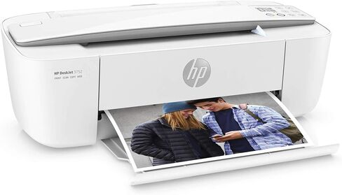 طابعة HP DeskJet 3752 اللاسلكية الكل في واحد النافثة للحبر الملونة المدمجة، المسح الضوئي والنسخ مع الطباعة المحمولة، T8W51A (متجدد) in Kuwait