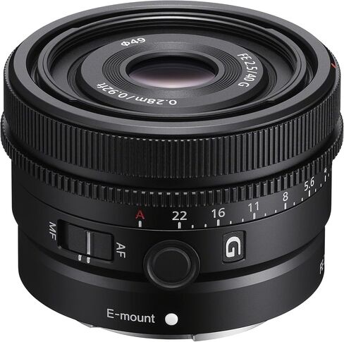 مجموعة عدسات Sony FE 40 مم F2.5 G كاملة الإطار SEL40F25G للكاميرات بدون مرآة E-Mount مع مجموعة مرشحات UV/Polarizer/FLD مقاس 49 مم + حافظة واقية للصور ديكو مكونة من 4 عبوات + برامج وملحقات in Saudi Arabia