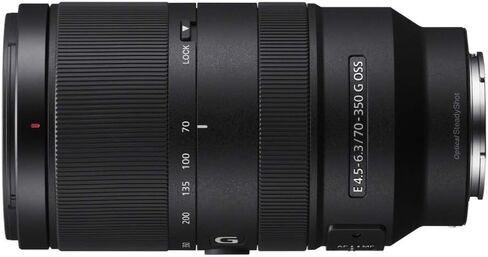 Sony E 70-350mm F4.5-6.3 G OSS Lens with Software Suite, Cleaning Kit, and 64GB SD Card Bundle (4 Items) in Kuwait