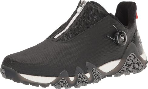 حذاء الجولف CODECHAOS 22 BOA للرجال من adidas، أسود أساسي/فضي داكن معدني/برتقالي، 15 in Kuwait